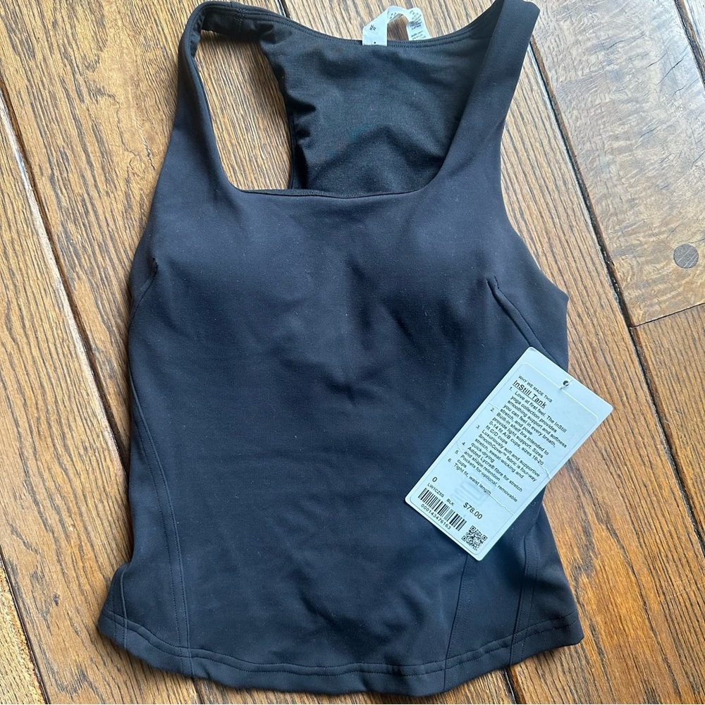 NWT Lululemon InStill Tank - Black - Size 0